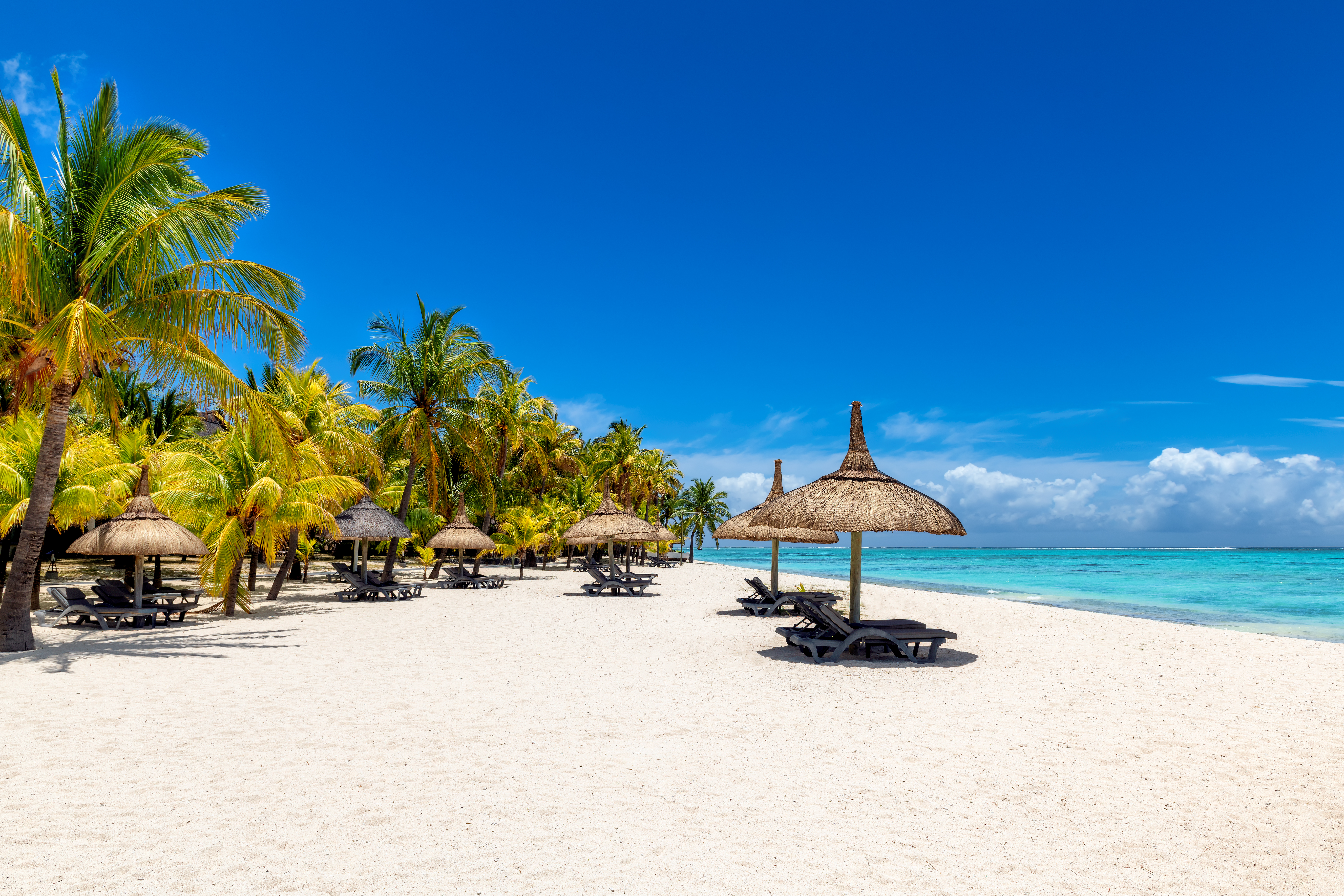 Tropical beach in tropical resort